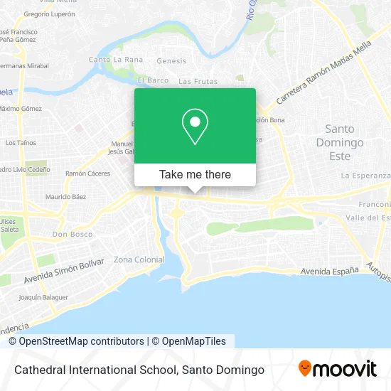 Cathedral International School map