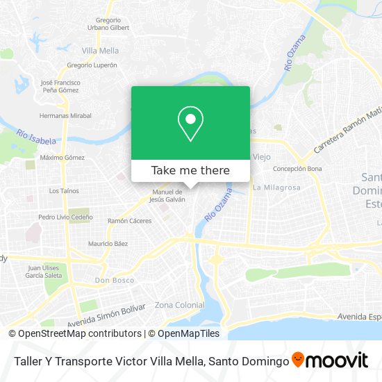 Taller Y Transporte Victor Villa Mella map