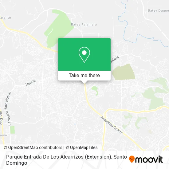 Parque Entrada De Los Alcarrizos (Extension) map