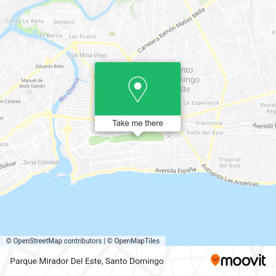 Mapa de Parque Mirador Del Este