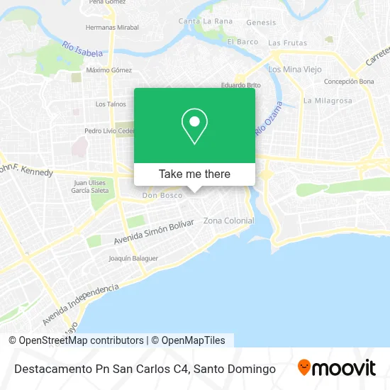 Mapa de Destacamento Pn San Carlos C4