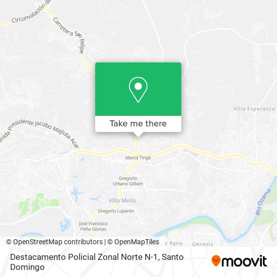 Destacamento Policial Zonal Norte N-1 map