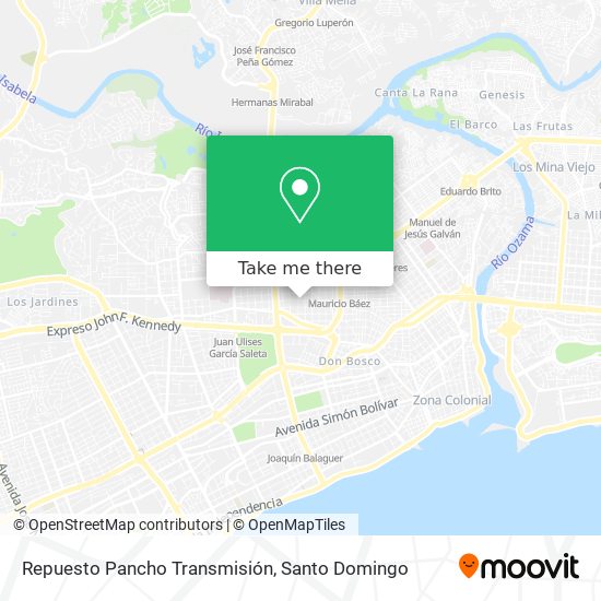 Repuesto Pancho Transmisión map