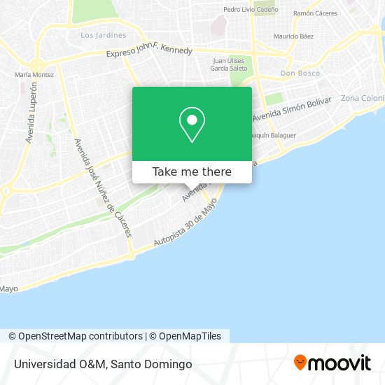 Universidad O&M map