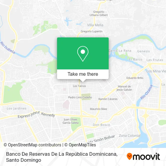 Banco De Reservas De La República Dominicana map