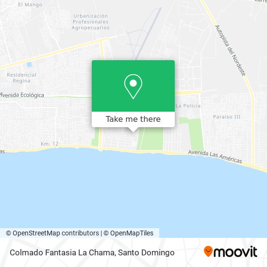 Colmado Fantasia La Chama map