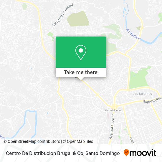 Centro De Distribucion Brugal & Co map