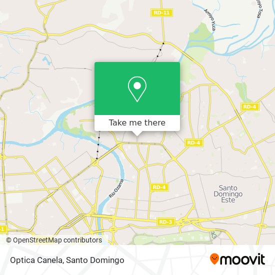 Optica Canela map
