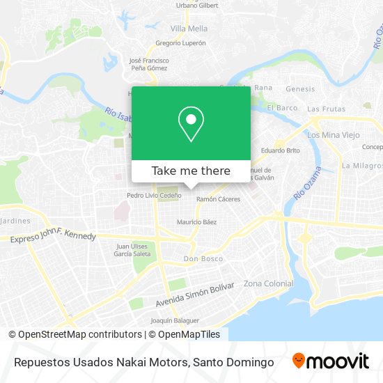 Mapa de Repuestos Usados Nakai Motors