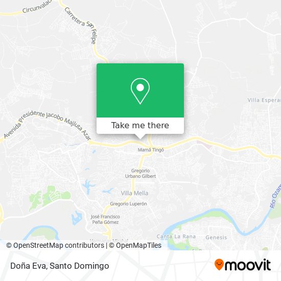 Mapa de Doña Eva