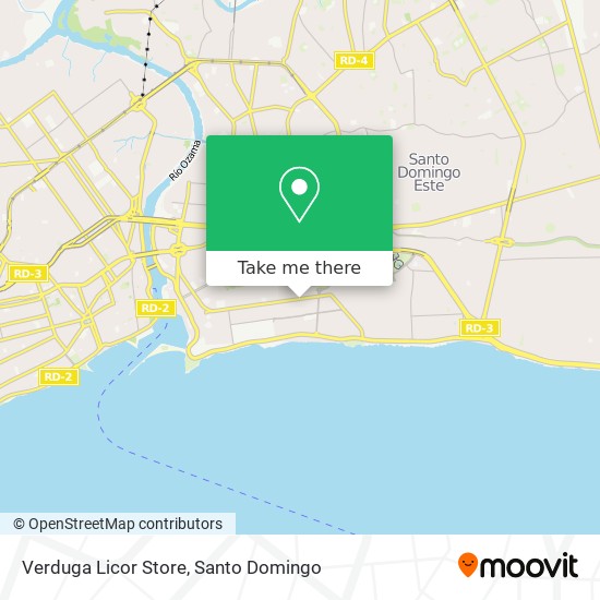 Verduga Licor Store map