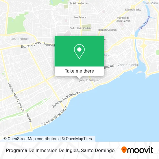 Programa De Inmersion De Ingles map