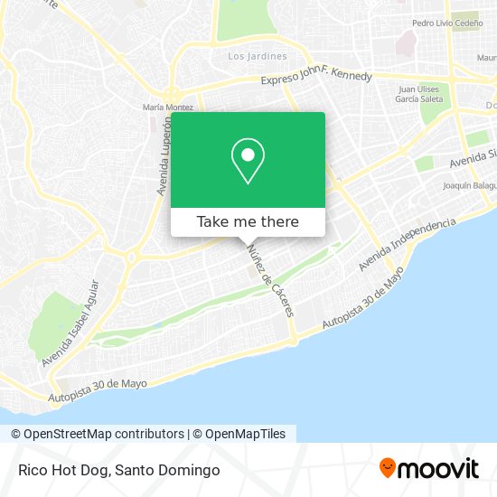 Rico Hot Dog map