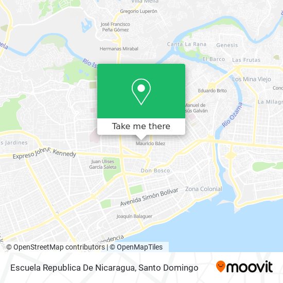 Escuela Republica De Nicaragua map