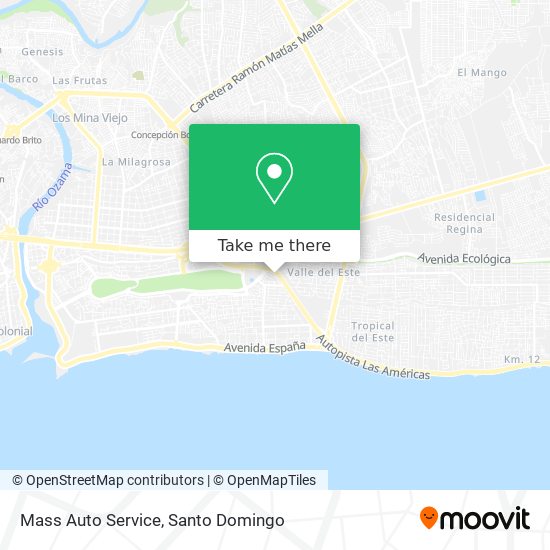 Mapa de Mass Auto Service