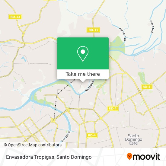 Envasadora Tropigas map