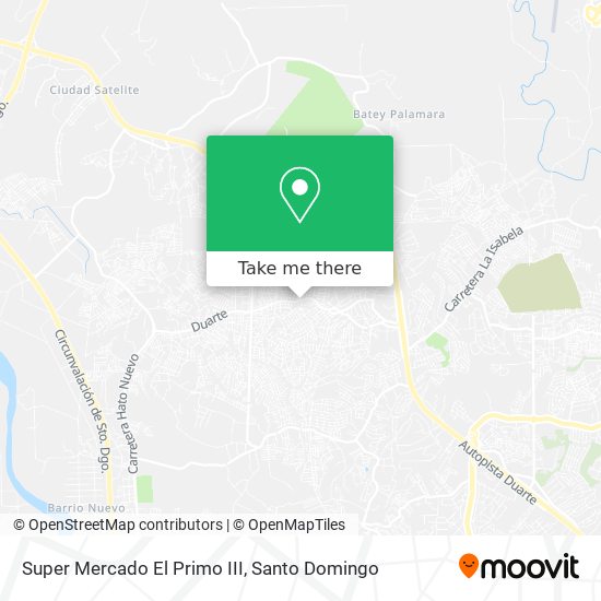 Mapa de Super Mercado El Primo III