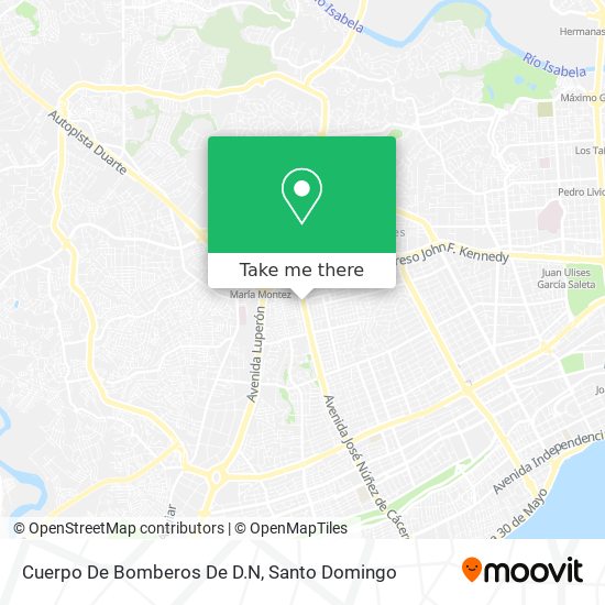 Mapa de Cuerpo De Bomberos De D.N