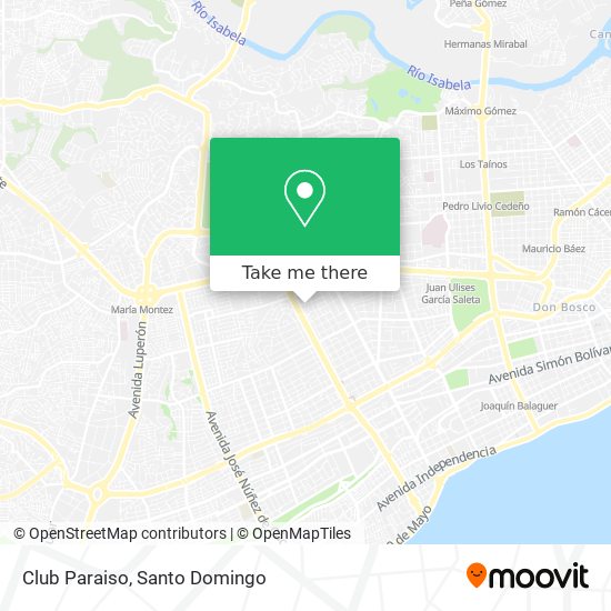 Club Paraiso map
