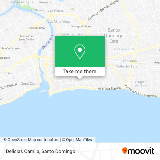 Delicias Camila map
