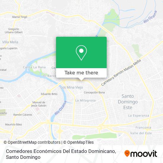 Comedores Económicos Del Estado Dominicano map