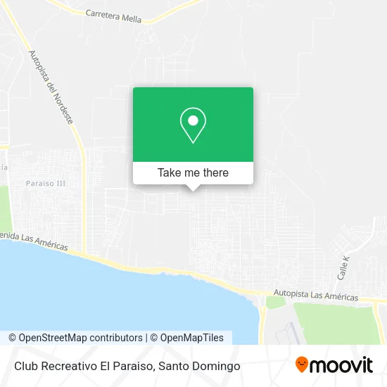 Mapa de Club Recreativo El Paraiso