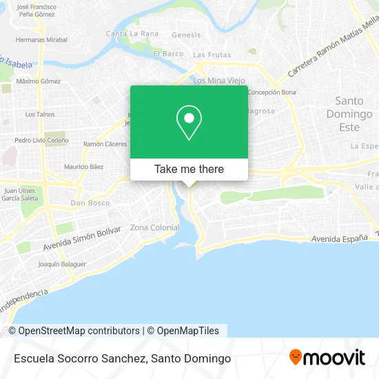 Mapa de Escuela Socorro Sanchez