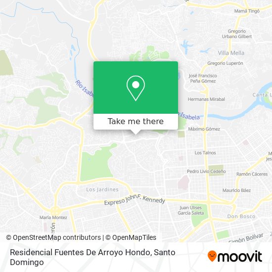 Residencial Fuentes De Arroyo Hondo map