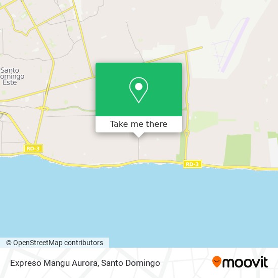 Expreso Mangu Aurora map