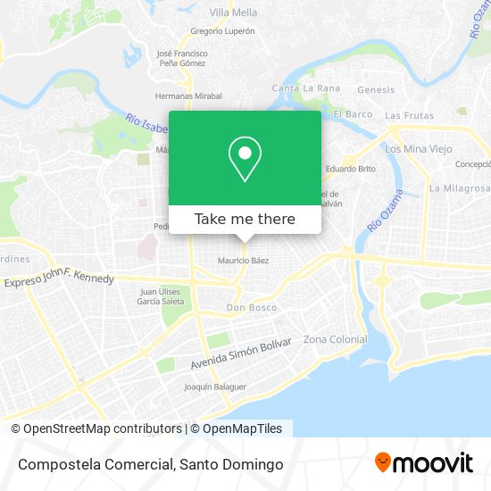 Compostela Comercial map