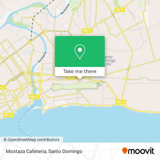 Mostaza Cafeteria map
