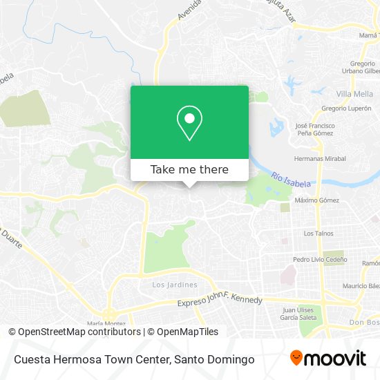 Cuesta Hermosa Town Center map
