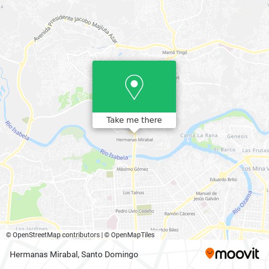 Hermanas Mirabal map
