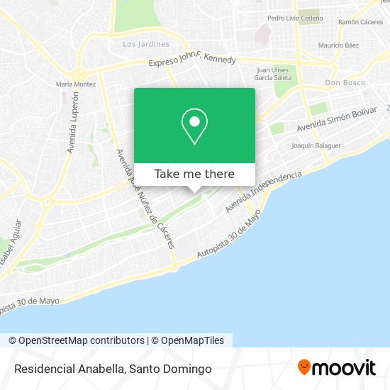 Mapa de Residencial Anabella