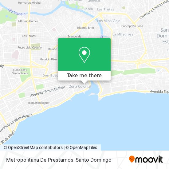 Metropolitana De Prestamos map