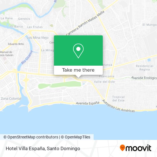 Hotel Villa España map