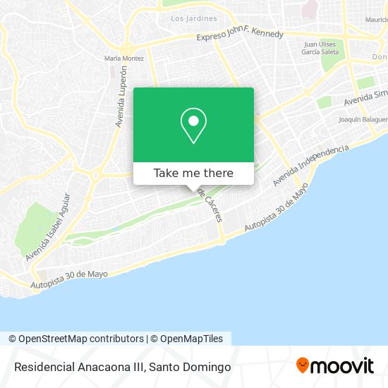 Residencial Anacaona III map