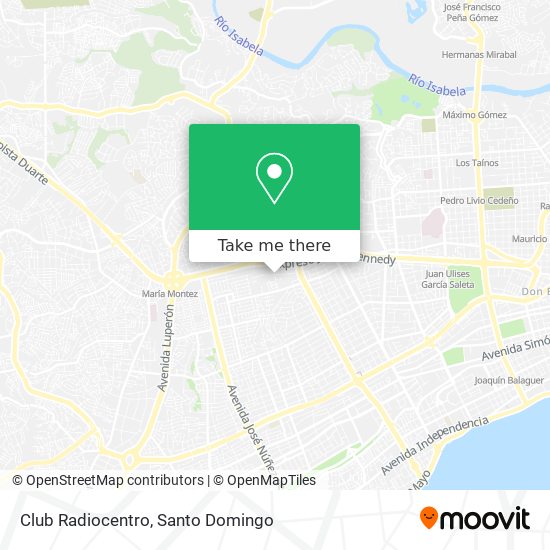 Club Radiocentro map