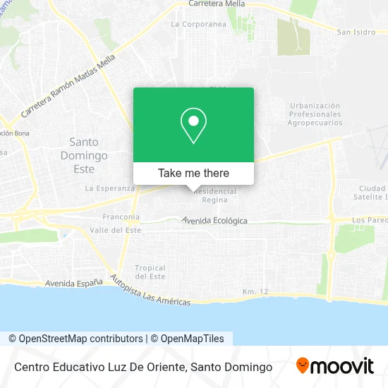 Centro Educativo Luz De Oriente map