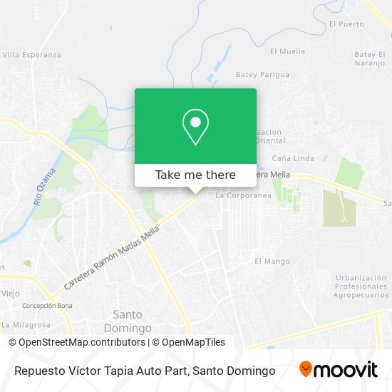 Repuesto Víctor Tapia Auto Part map