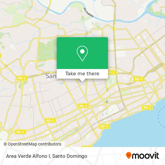 Area Verde Alfono I map
