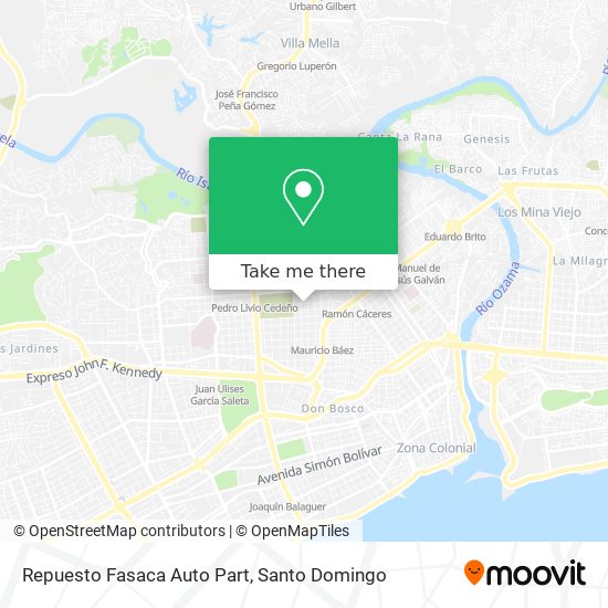 Repuesto Fasaca Auto Part map