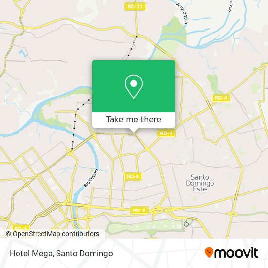 Mapa de Hotel Mega