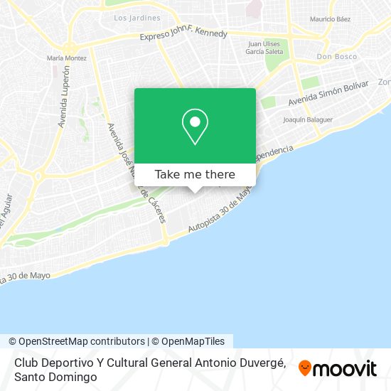 Mapa de Club Deportivo Y Cultural General Antonio Duvergé