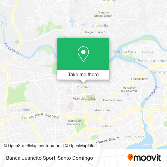 Mapa de Banca Juancito Sport
