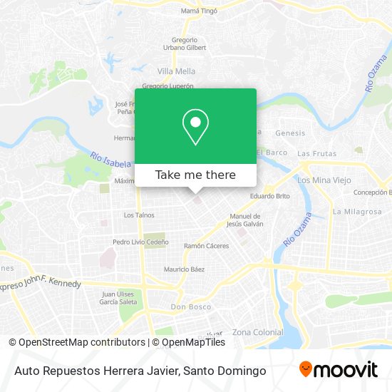 Mapa de Auto Repuestos Herrera Javier