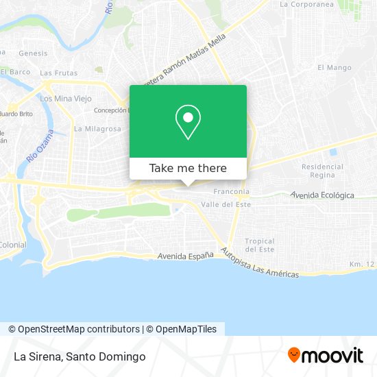 Mapa de La Sirena