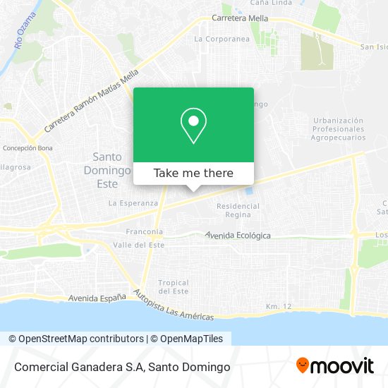Comercial Ganadera S.A map