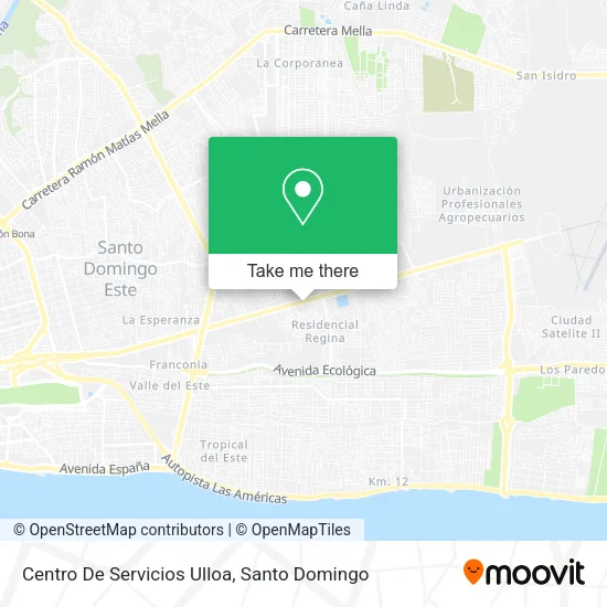 Mapa de Centro De Servicios Ulloa