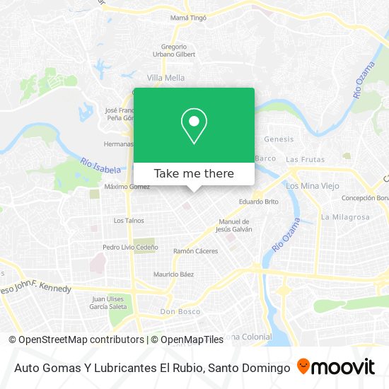 Auto Gomas Y Lubricantes El Rubio map